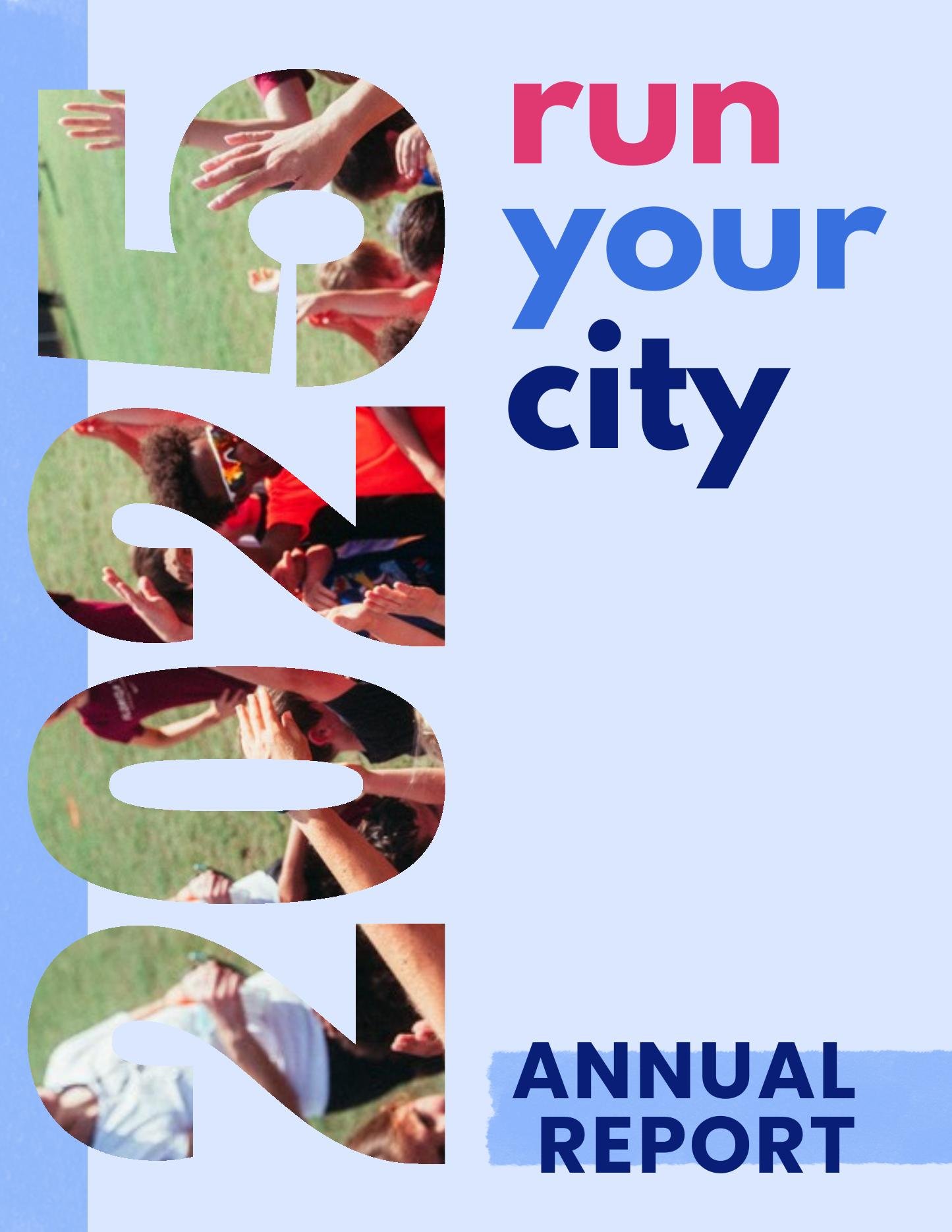 Cover of the 2025 Run Your City Annual Report